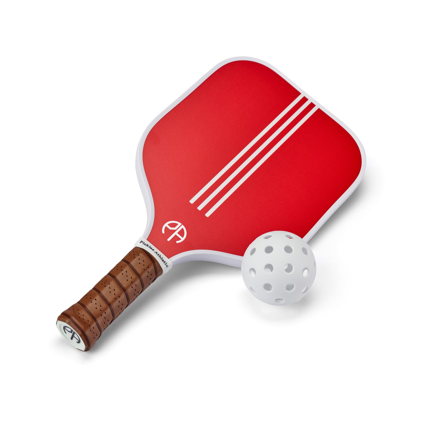 Red pickleball paddle by PA – Pickles Athletic