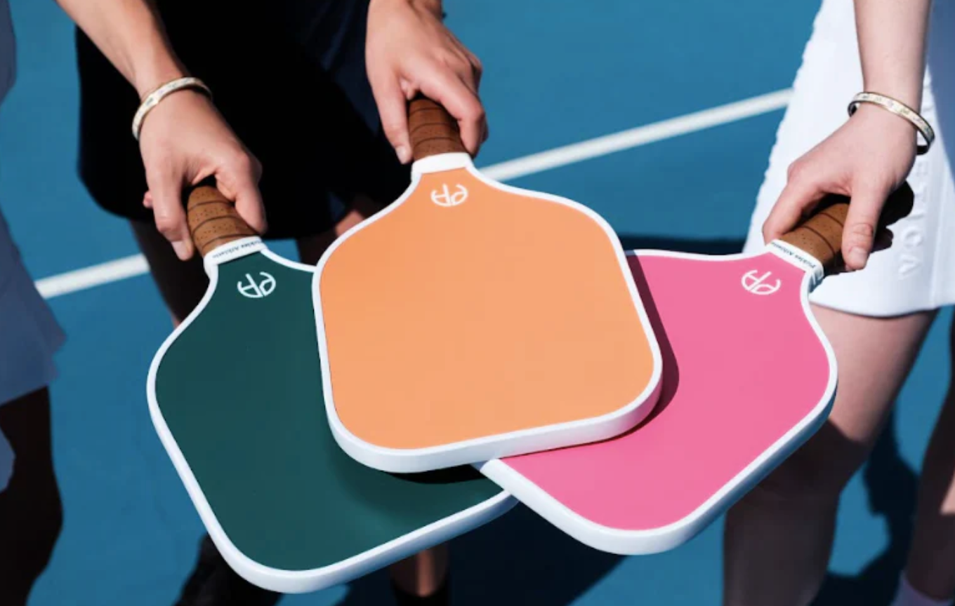 Custom branded pickleball paddles by Pickles Athletic — logo printing, bulk orders