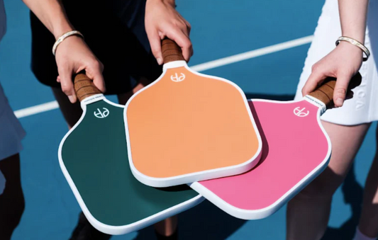 Custom branded pickleball paddles by Pickles Athletic — logo printing, bulk orders